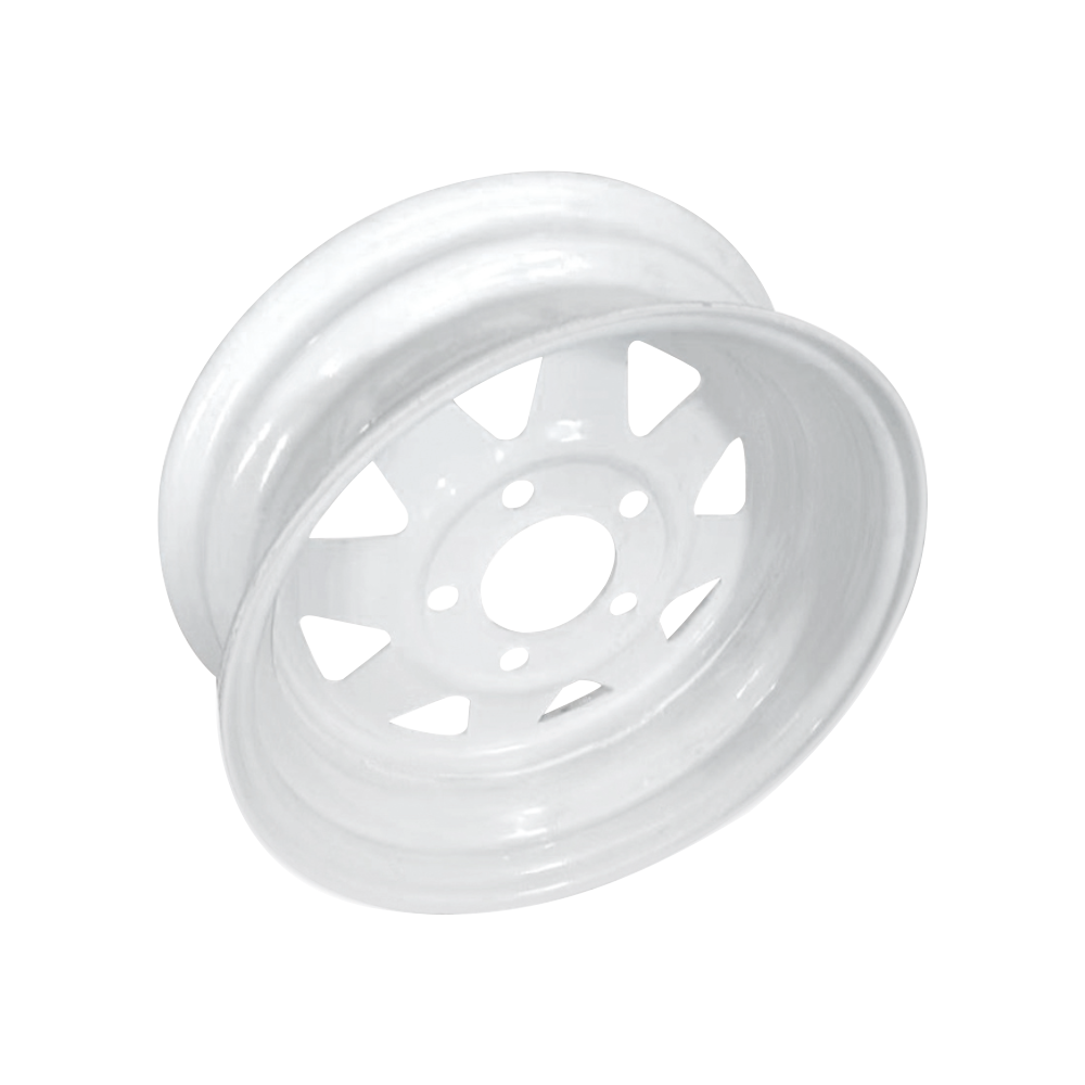 12X4 5-Hole blue trailer wheel rim